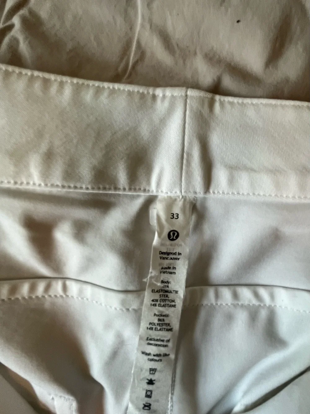 lululemon athletica White Straight-Leg Chinos
